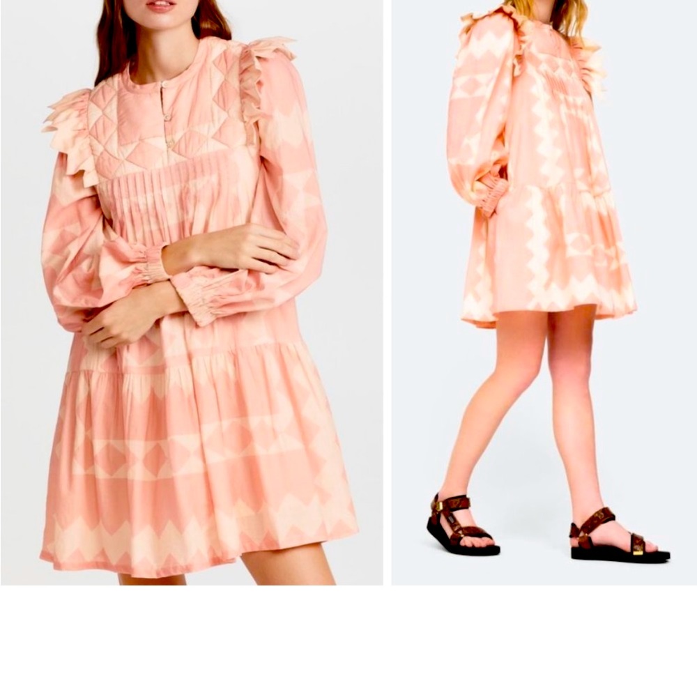 Sea New York- Pink Helena cotton dress